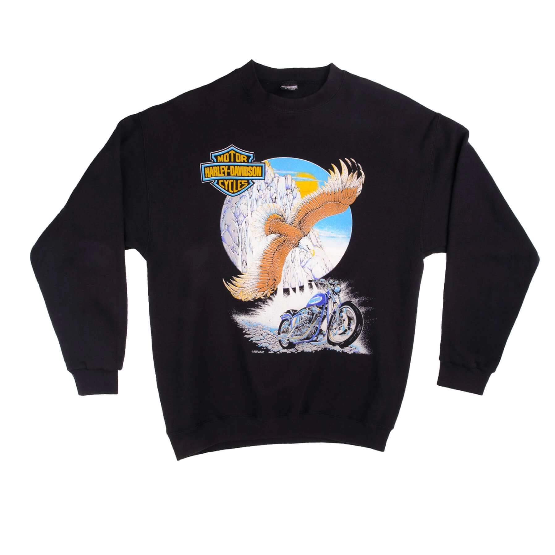 VINTAGE HARLEY DAVIDSON SWEATSHIRT SIZE LARGE 1990S MADE IN USA