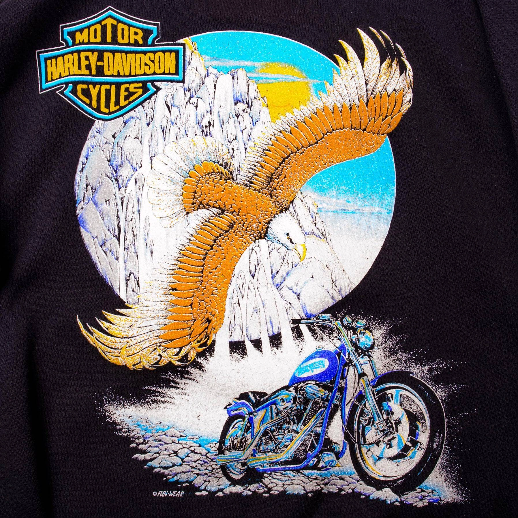 VINTAGE HARLEY DAVIDSON SWEATSHIRT SIZE LARGE 1990S MADE IN USA