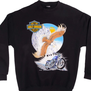 VINTAGE HARLEY DAVIDSON SWEATSHIRT SIZE LARGE 1990S MADE IN USA