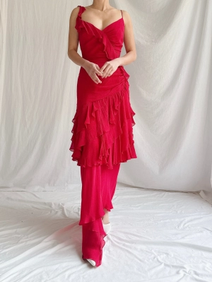 Vintage Italian Silk Gown - M/L