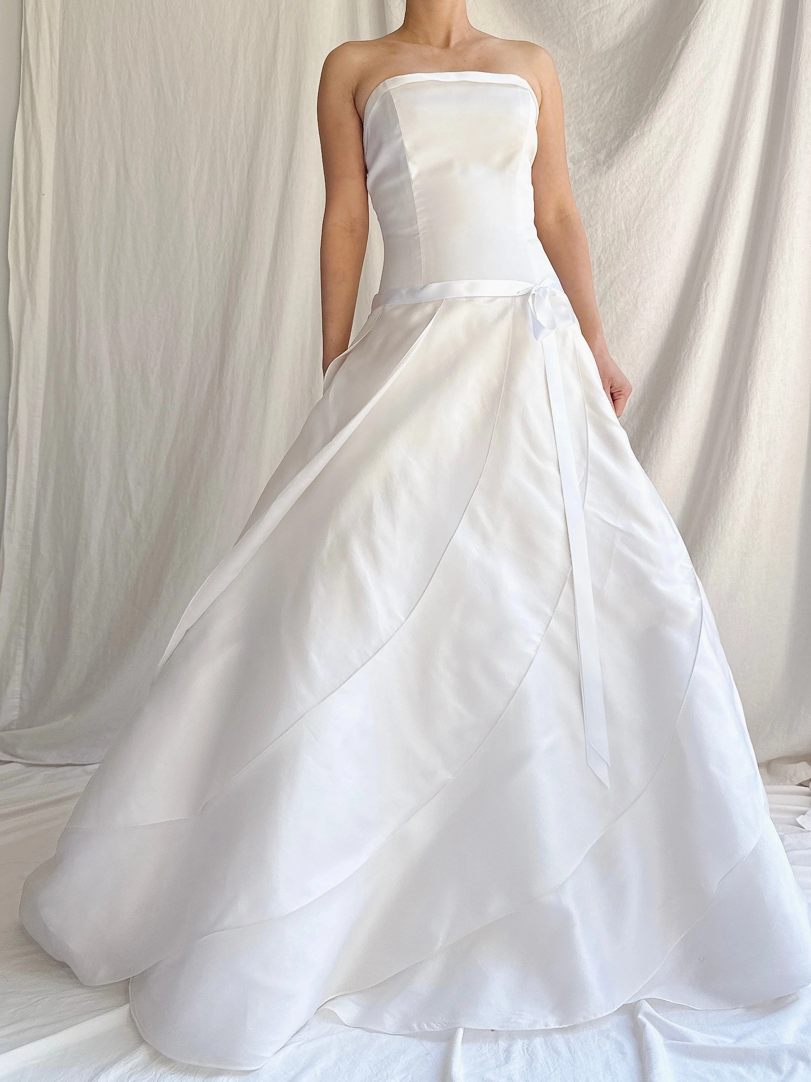 Vintage Silk Organza Dropped Waist Dress - XS/2/4