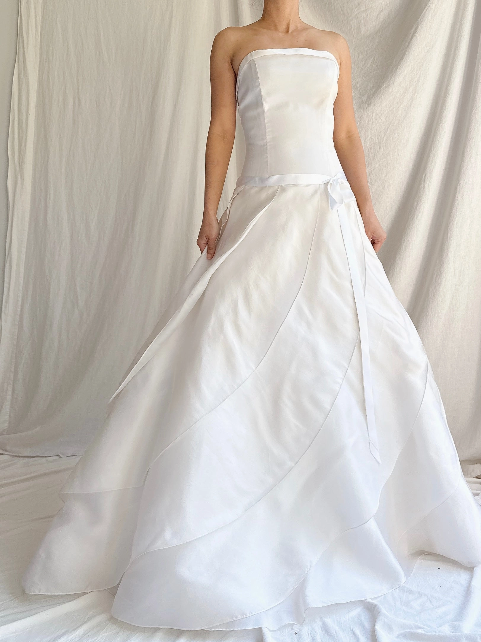 Vintage Silk Organza Dropped Waist Dress - XS/2/4