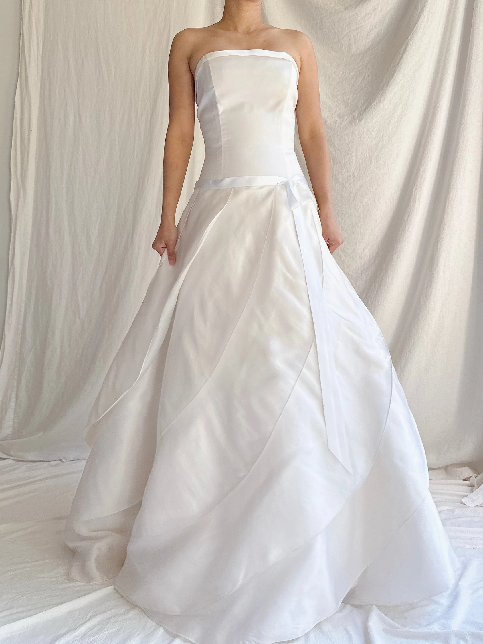 Vintage Silk Organza Dropped Waist Dress - XS/2/4