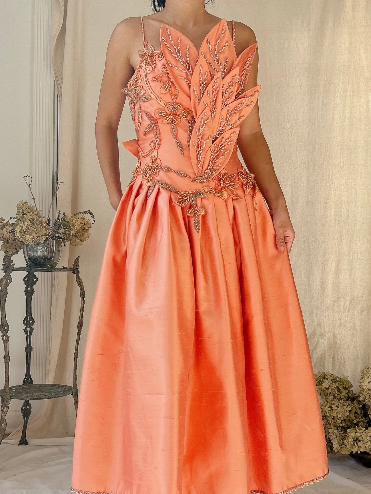 Vintage Structural Sherbet Dress - M