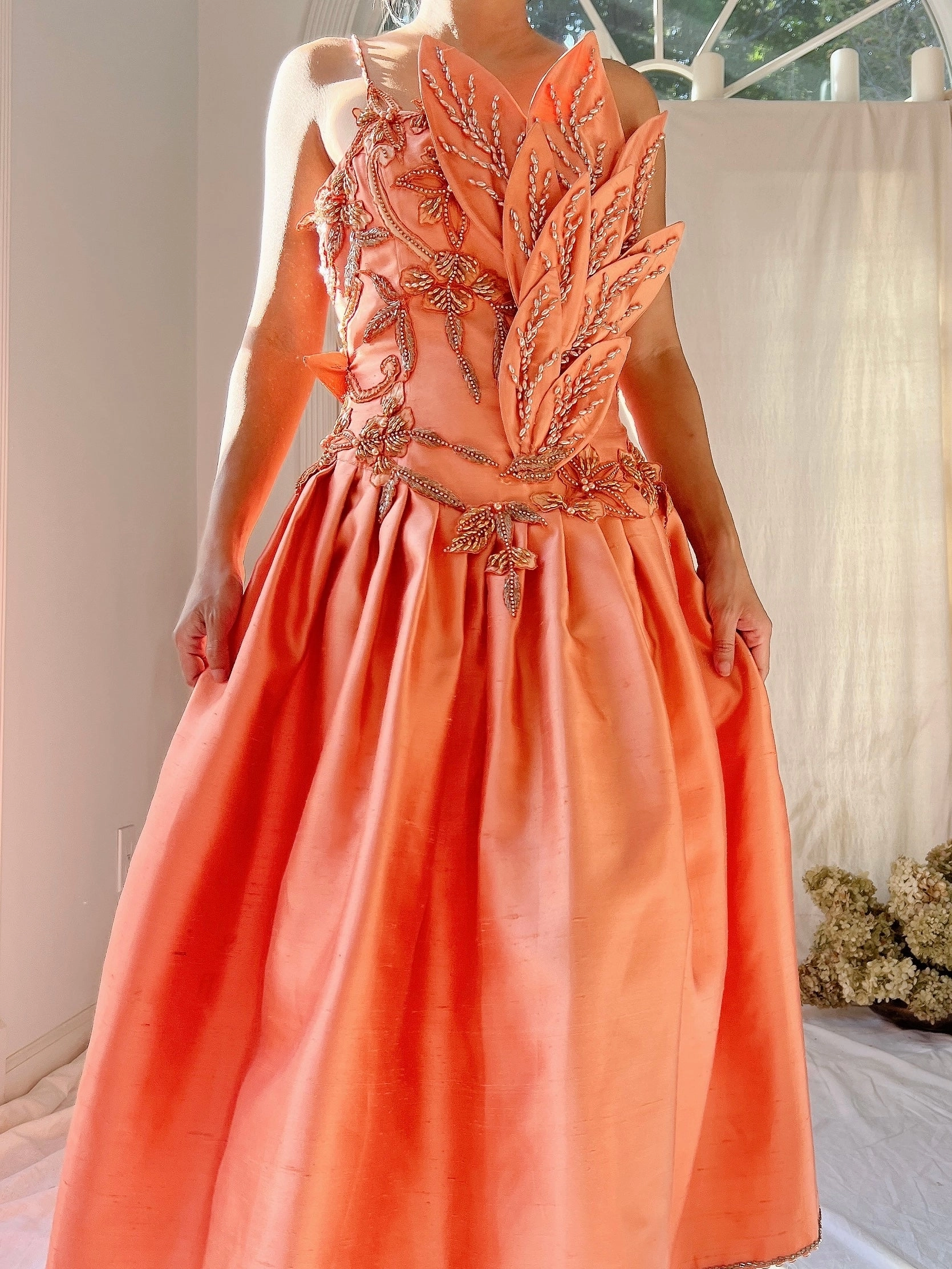 Vintage Structural Sherbet Dress - M