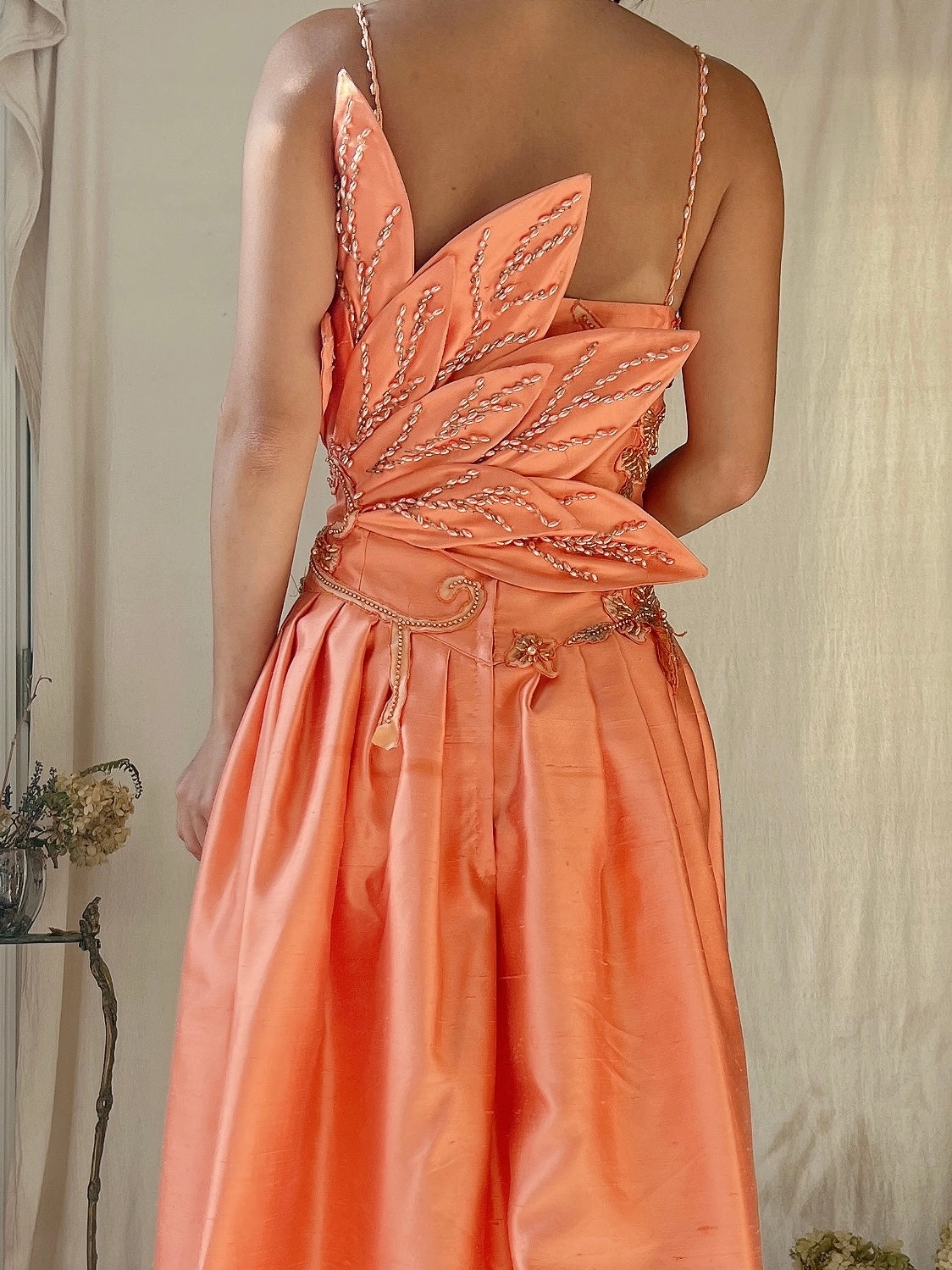 Vintage Structural Sherbet Dress - M