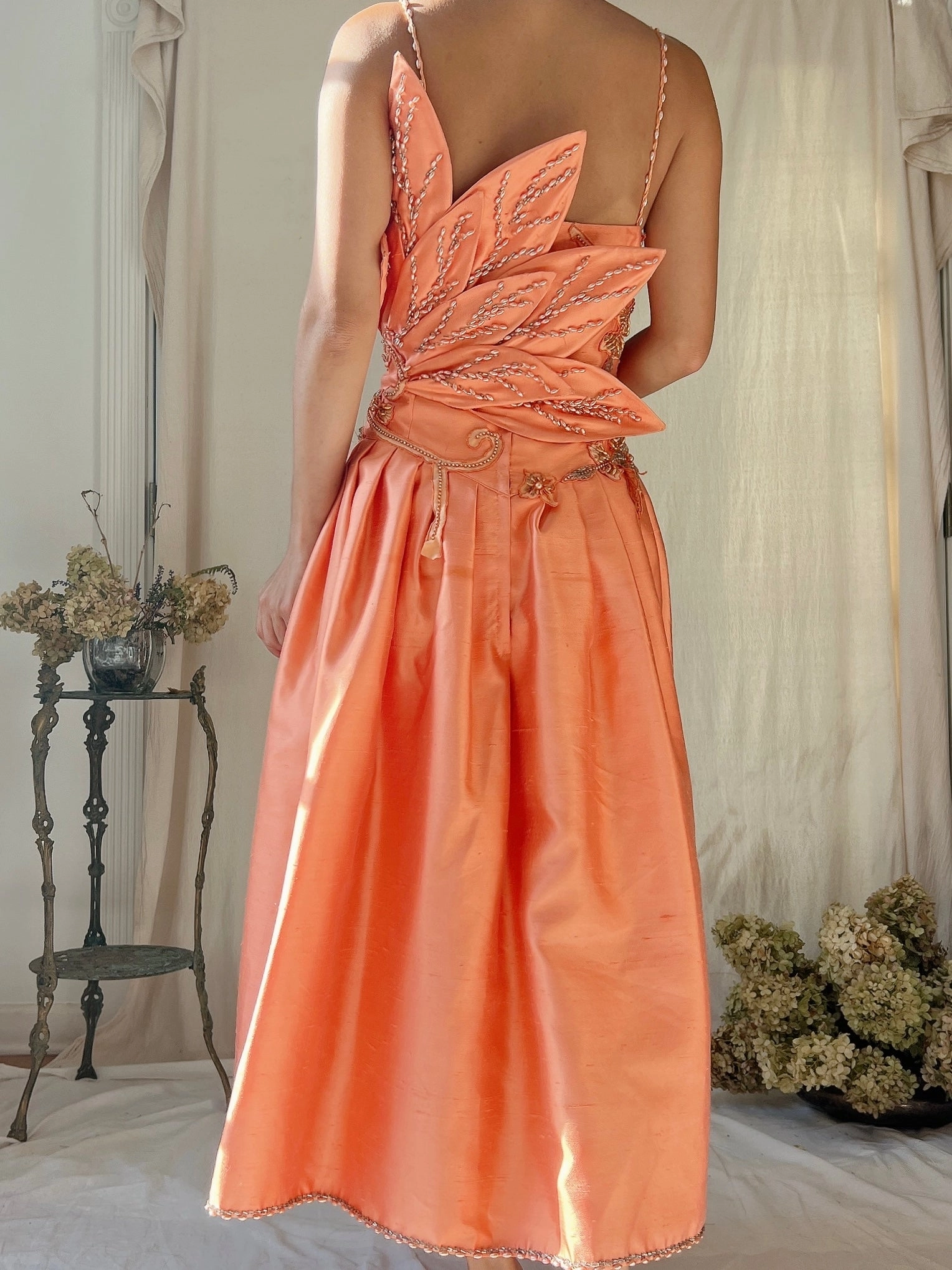 Vintage Structural Sherbet Dress - M