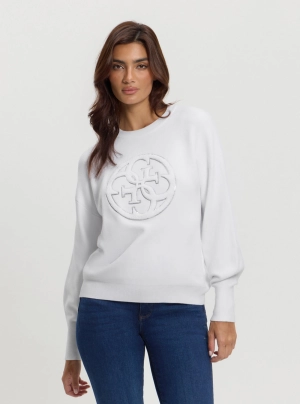 White Kate Logo Jumper