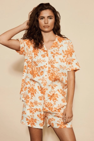 Wilda Pyjama Shorts Orange