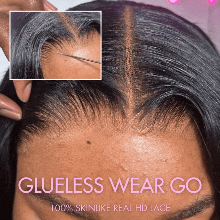 WOWANGEL Wear & Go 250% Density 5x5 HD Lace Closure BOB Wig Loose Wave
