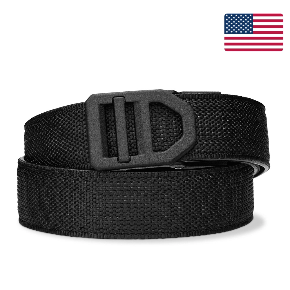 X SERIES BUCKLE  | USA MADE BLACK TACTICAL NYLON GUN BELT 1.5"