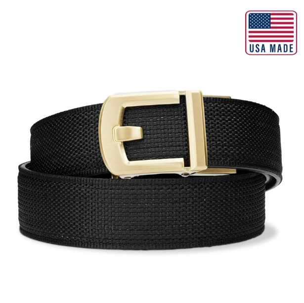 X SERIES BUCKLE  | USA MADE BLACK TACTICAL NYLON GUN BELT 1.5"