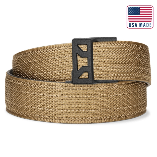 X SERIES BUCKLE  | USA MADE COYOTE TACTICAL NYLON GUN BELT 1.5"