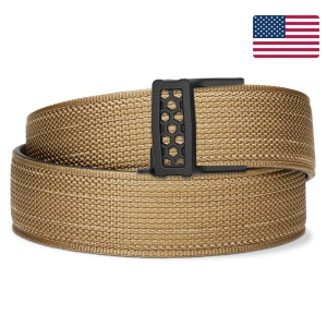 X SERIES BUCKLE  | USA MADE COYOTE TACTICAL NYLON GUN BELT 1.5"