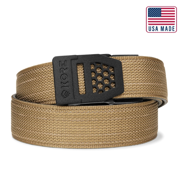 X SERIES BUCKLE  | USA MADE COYOTE TACTICAL NYLON GUN BELT 1.5"