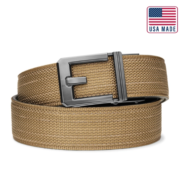 X SERIES BUCKLE  | USA MADE COYOTE TACTICAL NYLON GUN BELT 1.5"