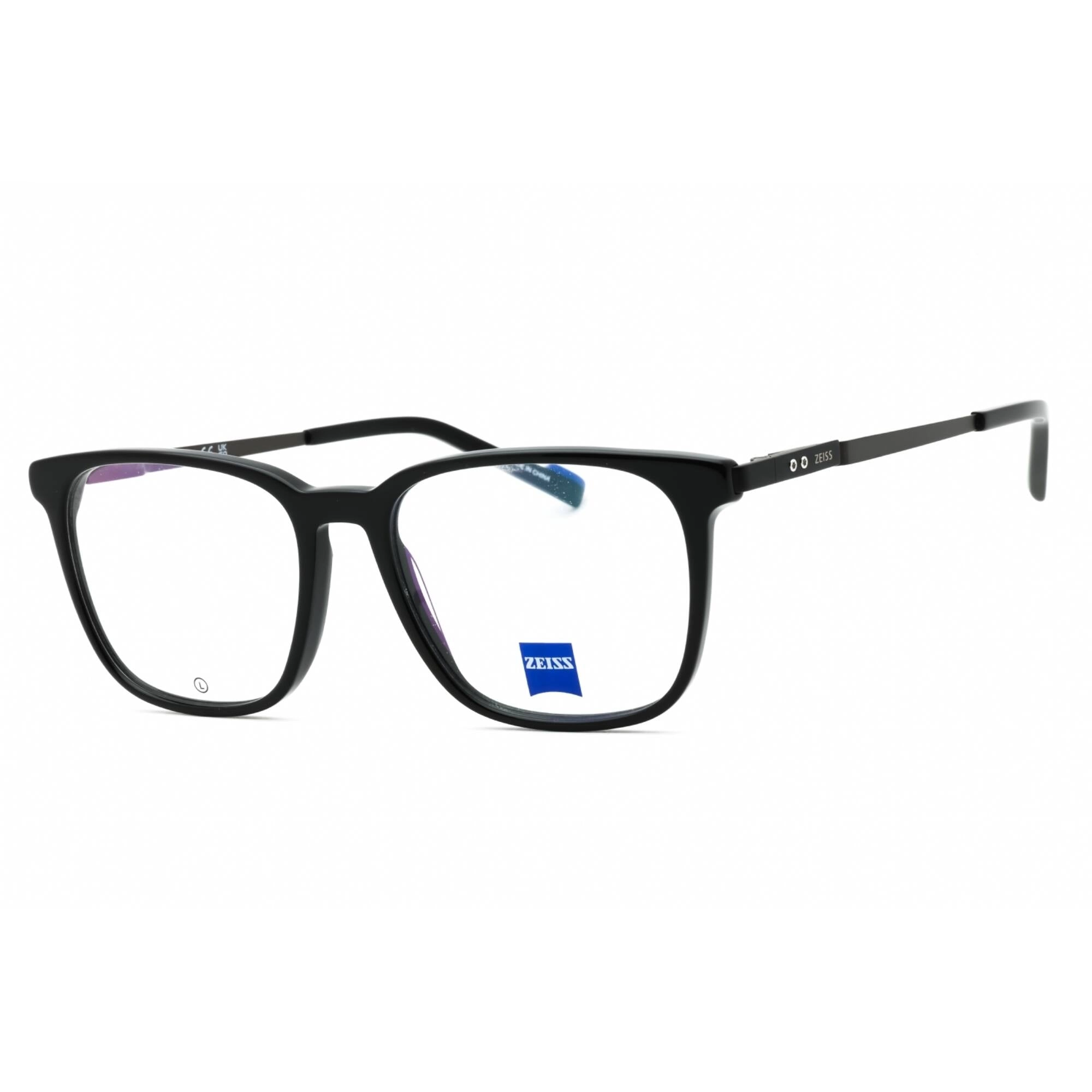 Zeiss Men's Eyeglasses - Black Acetate Full Rim Frame Clear Demo Lens | ZS23717 001