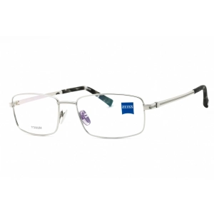 Zeiss Men's Eyeglasses - Light Gunmetal Titanium Full Rim Rectangular | ZS40004 022