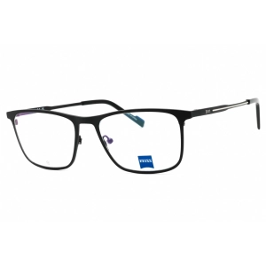 Zeiss Men's Eyeglasses - Matte Black Metal Full Rim Rectangular Frame | ZS23126 002