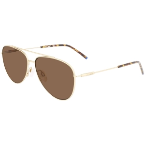 Zeiss Men's Sunglasses - Brown Lens Satin Gold Titanium  Frame | ZS22107SP 717